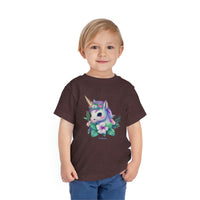 Too Cute Unicorn Toddler Short Sleeve Tee