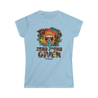 Zero F*cks Given Women's Softstyle Tee