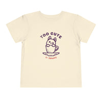 Too Cute Icon Toddler Short Sleeve Tee