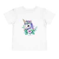 Too Cute Unicorn Toddler Short Sleeve Tee