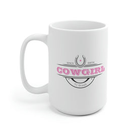 Cowgirl Since Birth White Ceramic Mug