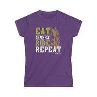 Eat Sleep Ride Repeat Women's Softstyle Tee