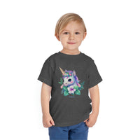 Too Cute Unicorn Toddler Short Sleeve Tee