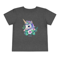 Too Cute Unicorn Toddler Short Sleeve Tee