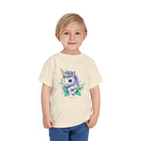 Too Cute Unicorn Toddler Short Sleeve Tee