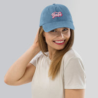 Babe Curved Bill Denim Hat