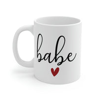 Babe Heart White Ceramic Mug