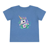 Too Cute Unicorn Toddler Short Sleeve Tee