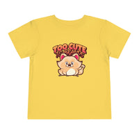 Too Cute Animal Toddler Short Sleeve Tee