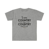 I was Country Unisex Softstyle T-Shirt