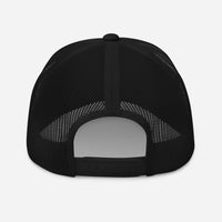 TC Brands White Logo Curved Mesh Cap