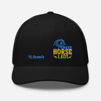 Crazy Horse Lady Curved Mesh Cap