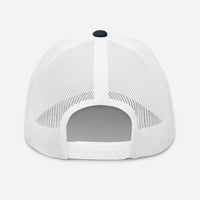 TC Brands White Logo Curved Mesh Cap