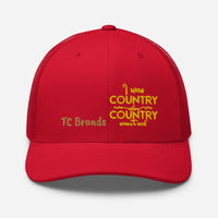 I was Country Curved Mesh Cap