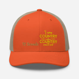 I was Country Curved Mesh Cap