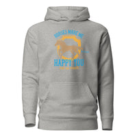 Horses Make me Happy Unisex Hoodie