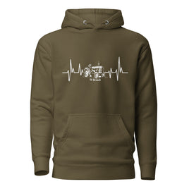 Tractor Heartbeat Unisex Hoodie