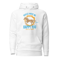 Horses Make me Happy Unisex Hoodie